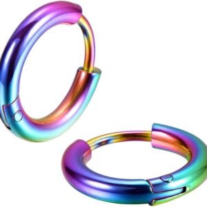 Surgical Stainless Steel Huggie Hoop Earrings