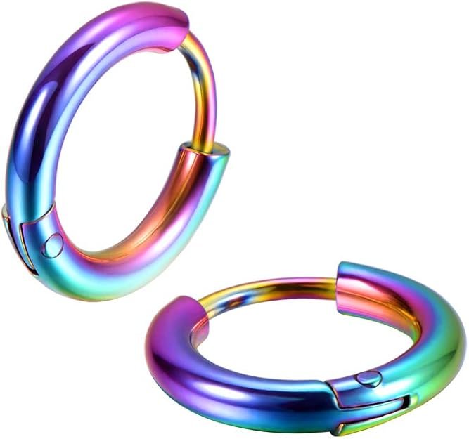 Surgical Stainless Steel Huggie Hoop Earrings