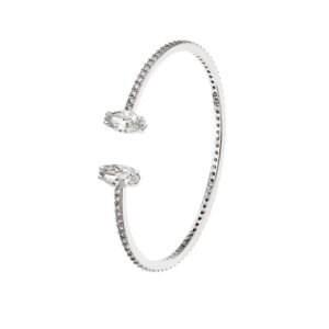 Trendy adjustable New Fashion Jewelry 925 Sterling Silver Bangle for Women