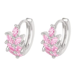 Earring Hoop Earrings for Women Hypoallergenic 925 Sterling Silver 18k Gold Rhodium Plated Tarnish Free Chic Zircon