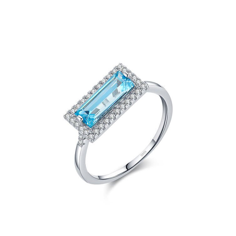 High Quality Solid 925 Sterling Silver Ring with Engraved Design for Women's Fashion Jewelry